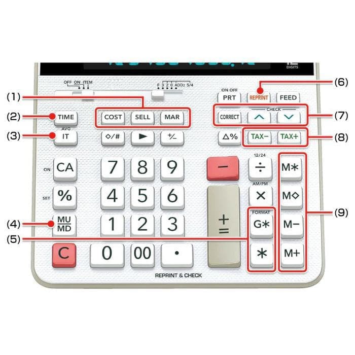 ORIGINAL Casio Printing Calculator DR-140 R Kalkulator Berkualitas