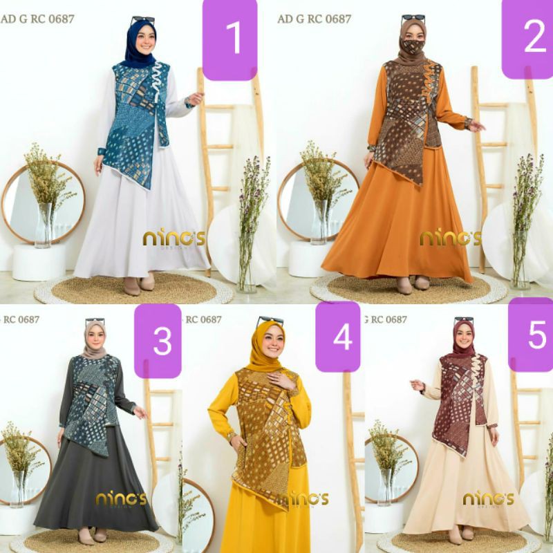 Gamis Ninos Design Ori Terbaru GRC 0687