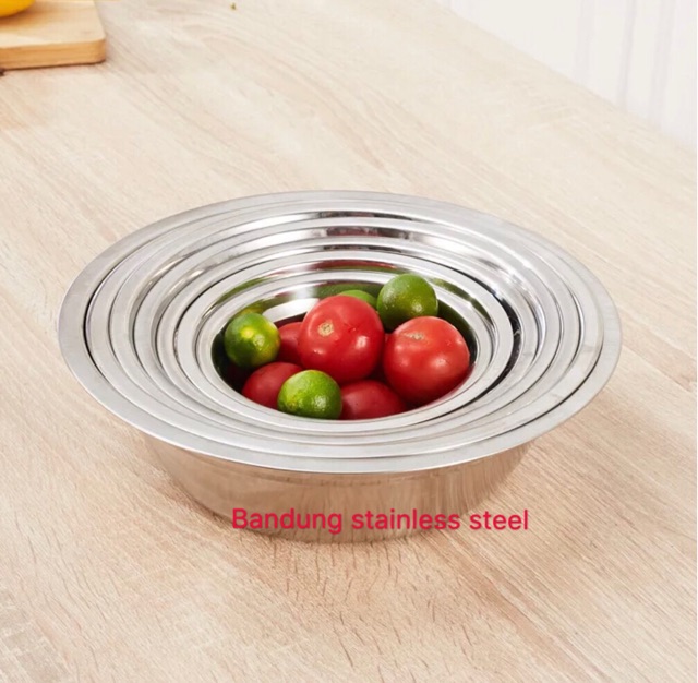 Baskom stainless 16cm tebal 1mm multiguna kecil mangkok murah