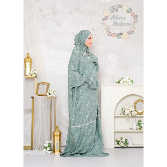 MUKENA FATIMAH (mukena terusan/jubah) by Alena Mukena