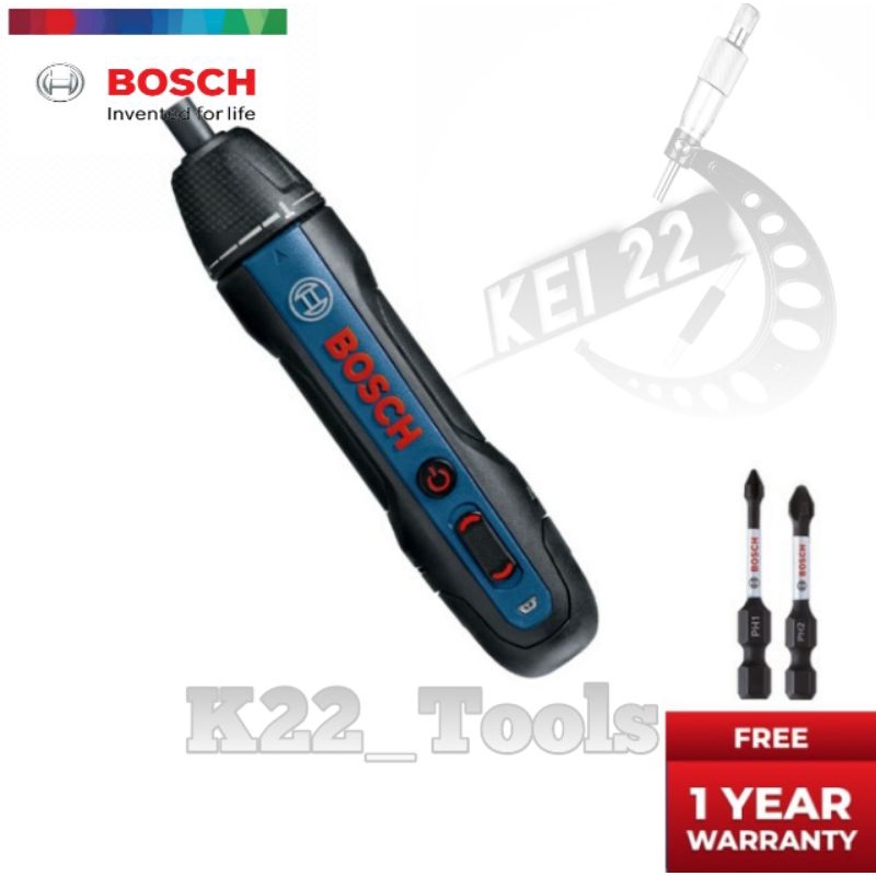 BOSCH CORDLESS SCREWDRIVER / OBENG BATERAI BOSCH 3.6 VOLT GO GEN 2
