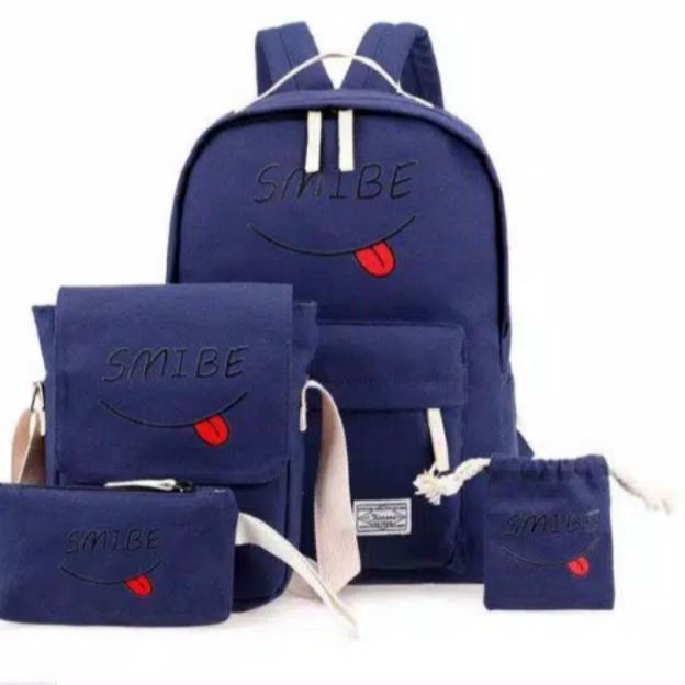 BACKPACK SMIBE SET 4IN1 KUCING/TAS ANAK/TAS SEKOLAH/TAS BERANAK/TAS PROMO TERMURAH IMPORT KEKINIAN