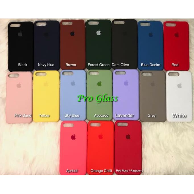 C201 Casing Case Iphone apple 7+ / 7 PLUS Original Apple Silicon Leather Silicone