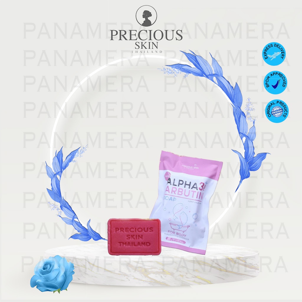 Precious Skin ALPHA ARBUTIN 3+ PLUS Collagen Brightening Face &amp; Body Cleanser Soap Powder Lotion