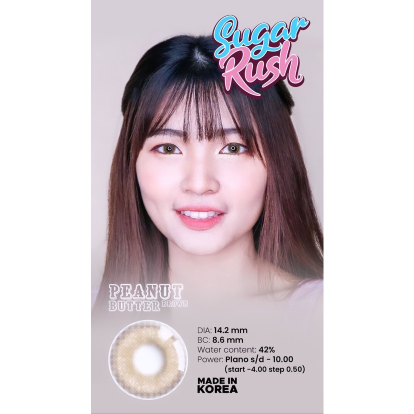 Softlense SUGAR RUSH X2 NORMAL &amp; MINUS (-0.50 s/d -3.00) BY EXOTICON softlen / softlense BS