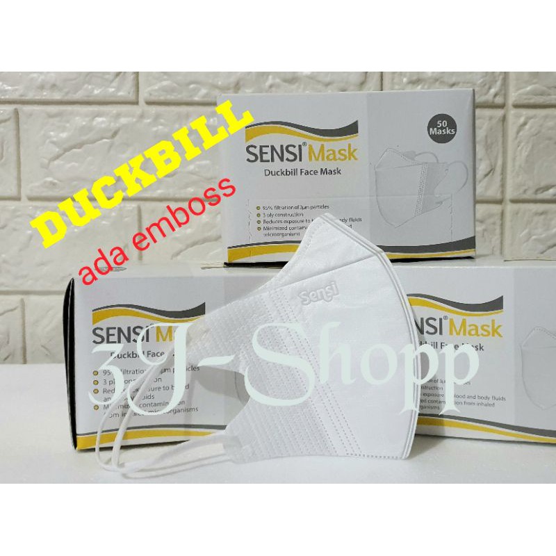 Masker Sensi Duckbill Earloop original isi 50pcs