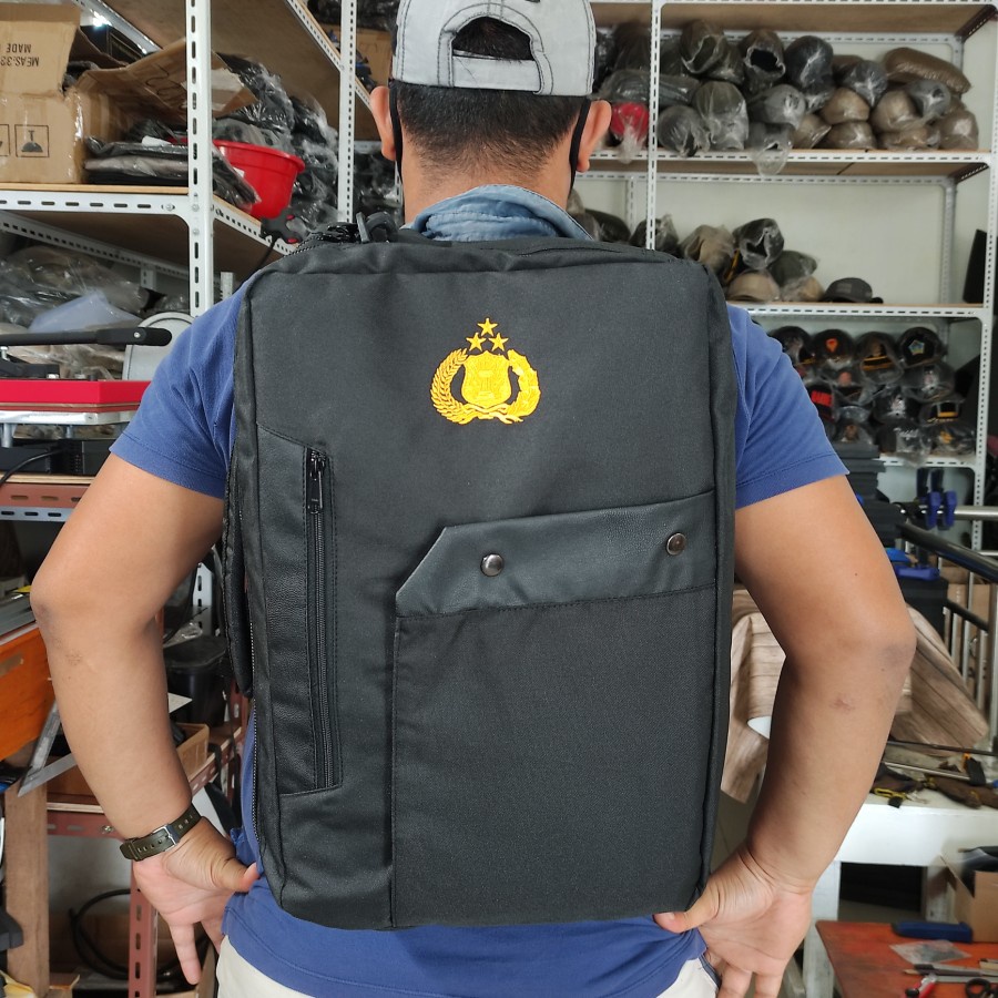 tas ransel selempang jinjing polisi jatah polri