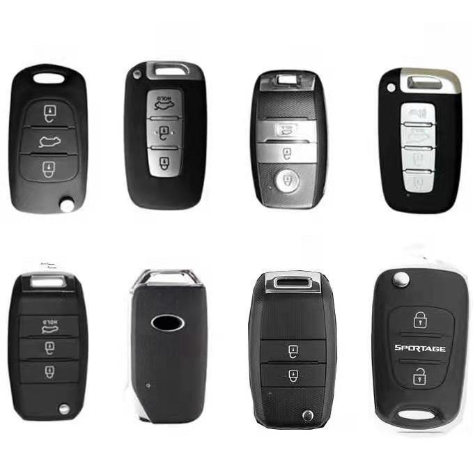 Casing Kunci Mobil KIA Forte / Forte Koup Keyless 4 Tombol Bahan Kulit