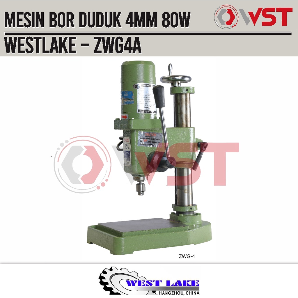 Mesin Bor Duduk Akurasi 4mm Westlake ZWG-4A / ZWG 4A / ZWG4A / ZWG4