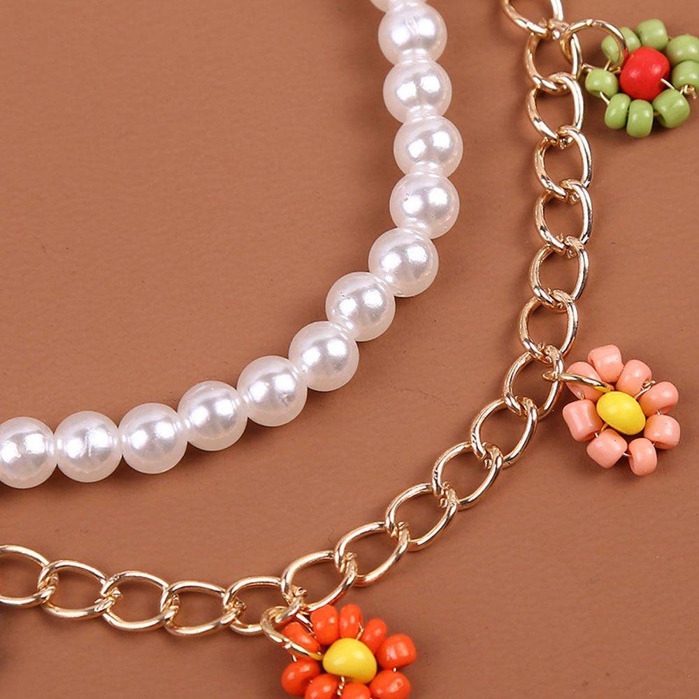 Preva 2pcs/set Kalung Fashion Perhiasan Pernikahan Perhiasan Mutiara