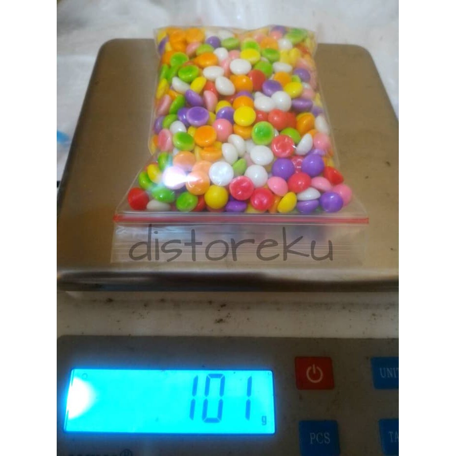 

@100gr rainbow chip lagie 1/2 bulat choco chip coumpound manis warna warni