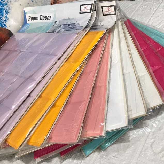 PROMO!! BUY 25 FREE 1 !! WALLPAPER FOAM 3D STICKER PREMIUM TEBAL 8MM-1