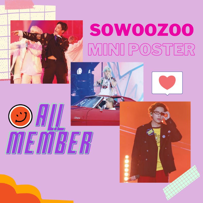 BTS MUSTER SOWOOZOO MINI POSTER (21x24 cm) KONSER WALL DECOR