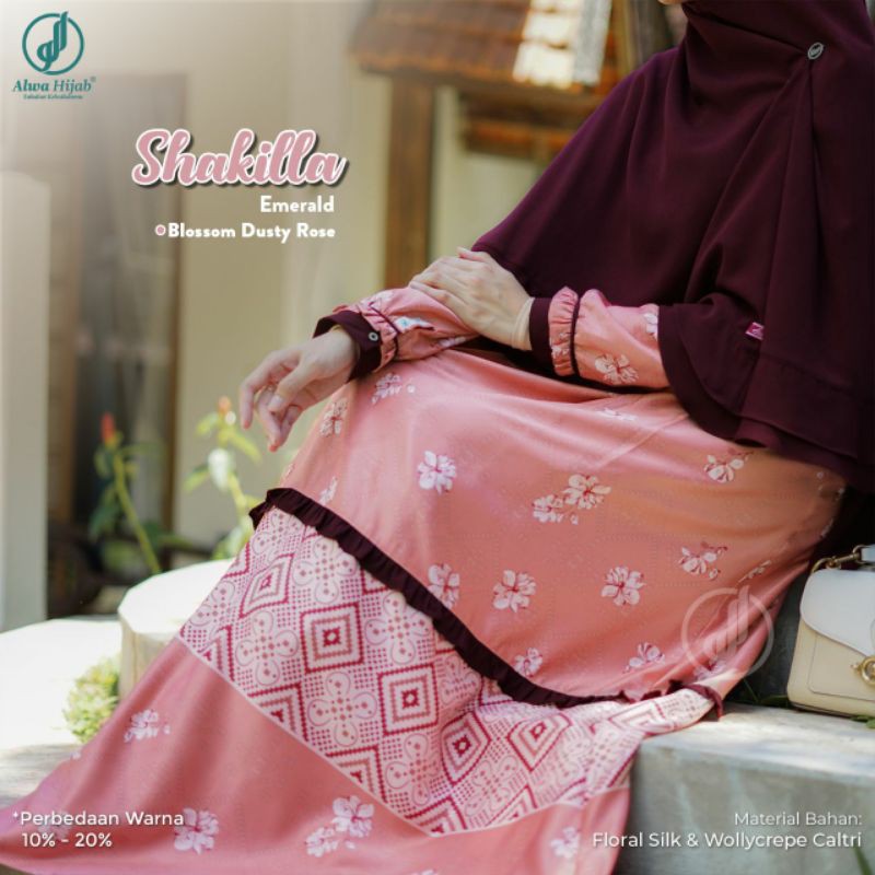 GAMIS SHAKILLA 1 SET KHIMAR || ALWA HIJAB