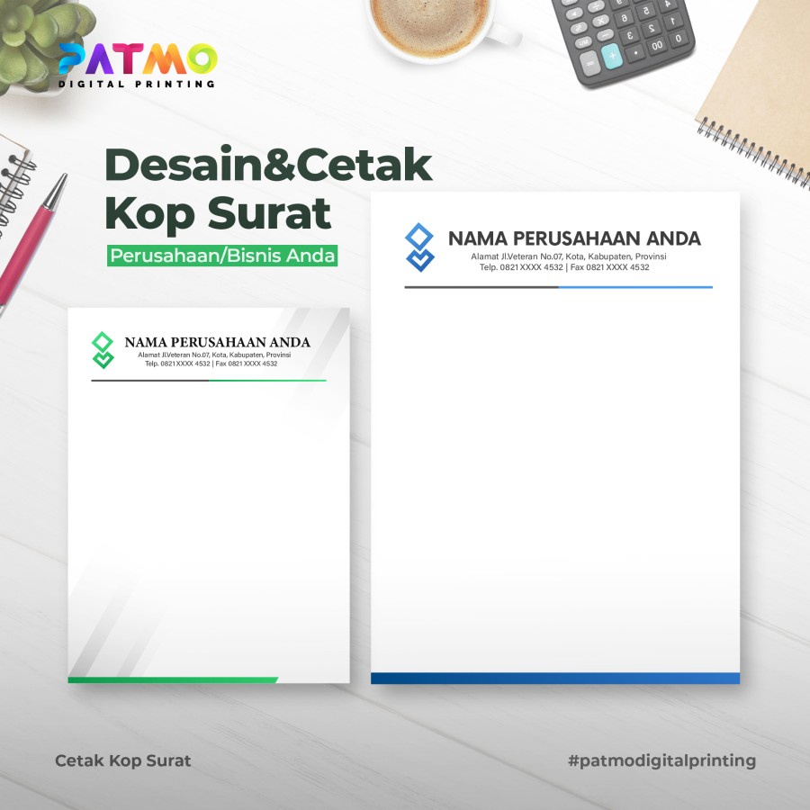 

Cetak Kop Surat Kertas A4 Custom / Print Header / Min Order 100pcs (1 Rim)