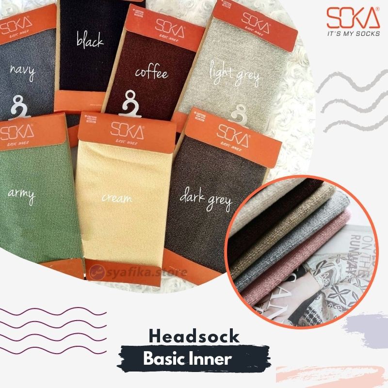 Ciput Inner Basic SOKA Original Bandana Rajut Premium Anti Pusing - Ukuran Allsize