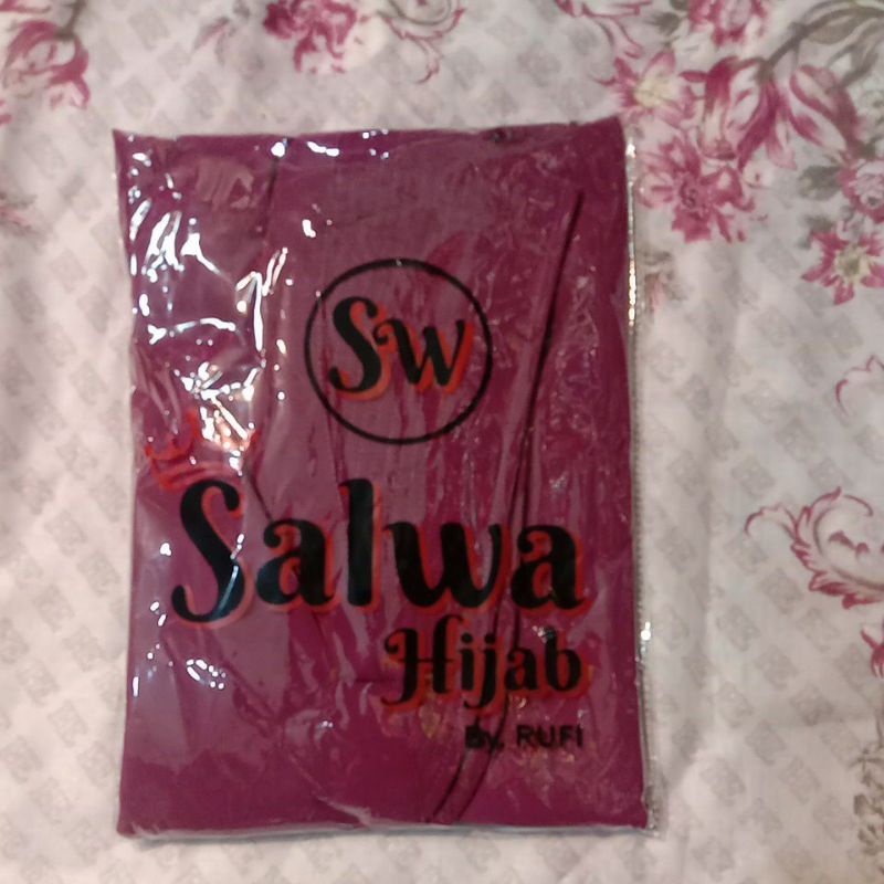 TERBARU!! KHIMAR 2LAYER BERSWAROSKY CHANEL-Ungu tua