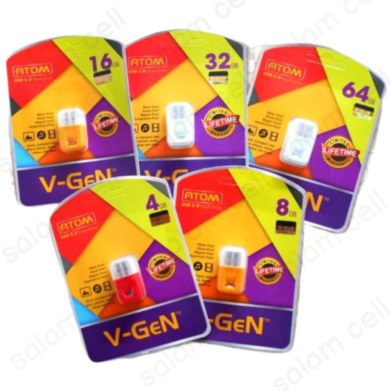 Flashdisk ATOM V-GEN Original Vgen Garansi Resmi