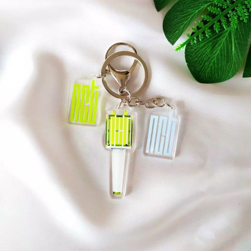 Keyring NCT Gantungan kunci akrilik 3 Bandul NCT Lightstick