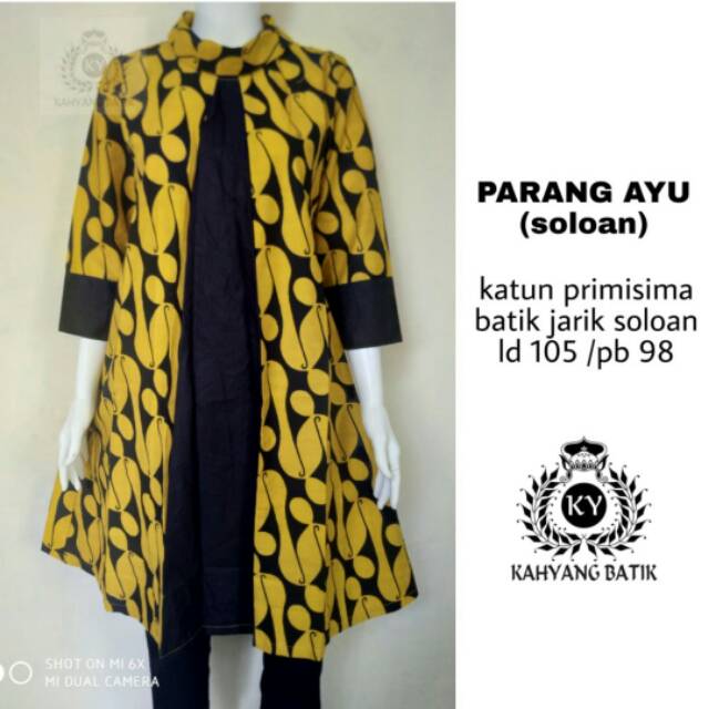 PARANG AYU .Tunik Batik Modern