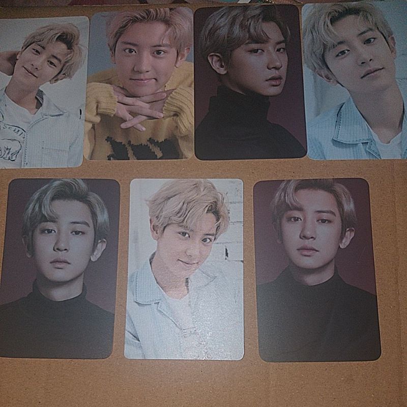 PHOTOCARD FLO CHANYEOL 7 PCS FREE ALBUM ONLY OFFICIAL (RANDOM) TAKE ALL ONLY
