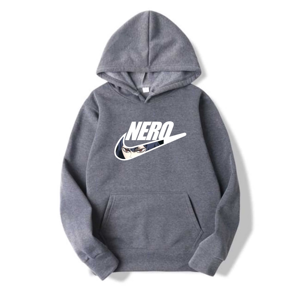 NERO Jumper Hoodie II NERO Sweater Hoodie II Sweter Oblong Topi SIZE M - XL ( Pria &amp; Wanita / Anak &amp; Dewasa )