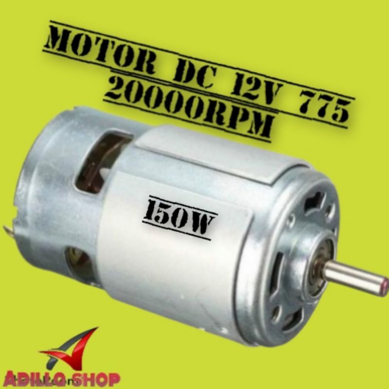 DINAMO 775 DC12V high speed 20000rpm MOTOR 775 DC