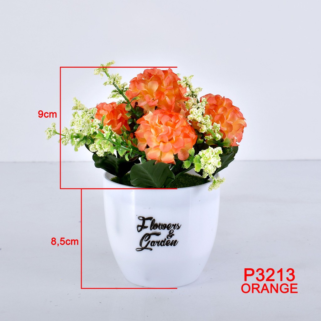 COD/ TL88 TANAMAN BUNGA HIAS POT TANAMAN HIAS DEKORASI RUMAH DAN BUNGA PLASTIK P3213-2