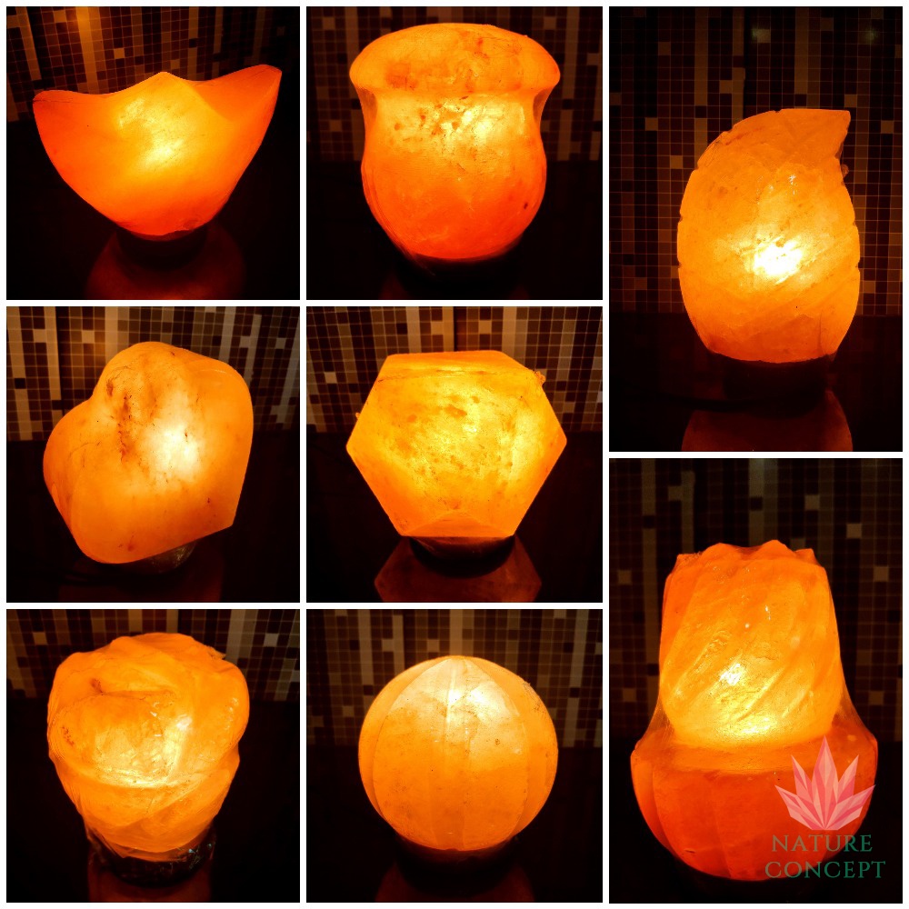 Himalayan Salt Lamp Lampu Kristal Garam Himalaya Unique Shape TERLENGKAP