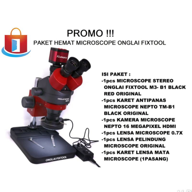 MICROSCOPE ONGLAI FIXTOOL M3-B1 PAKET HEMAT