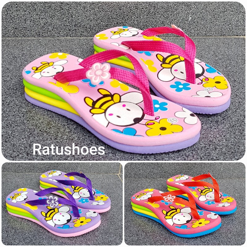 Sandal Anak Perempuan Karakter lebah usia tk/sd sz26-35