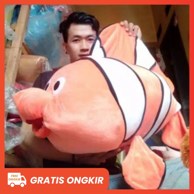 Boneka Ikan Nemo Ukuran Jumbo Besar Panjang 65cm