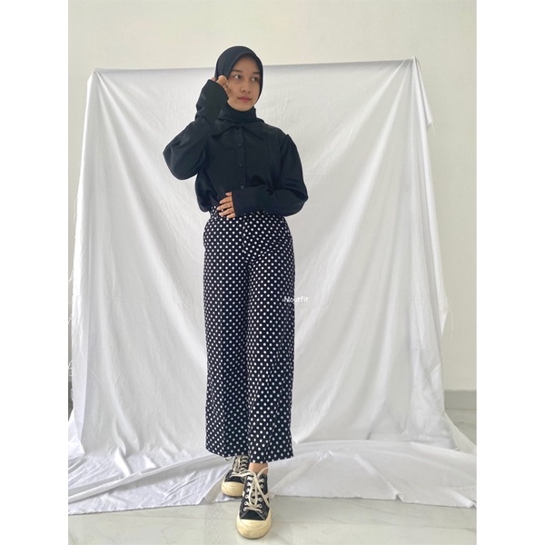 HL HIGHWAIST POLKA PANTS (REALPICT)