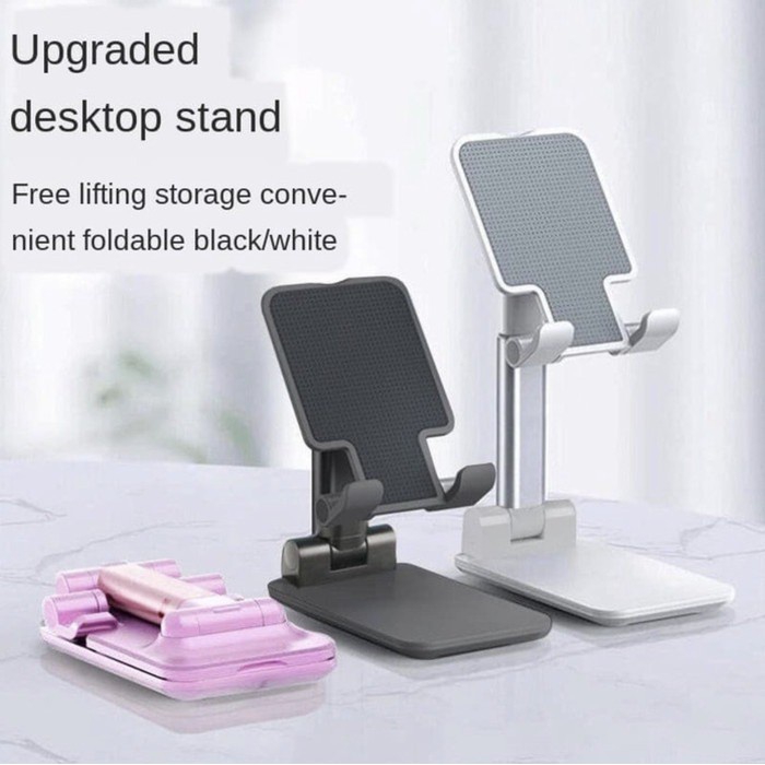 Stand Holder HP Lipat di Meja Gampang Disimpan Karena Bisa Dilipat dan Masuk Kantong atau Saku I Multifungsi I Standit Penyangga HP I Flip Universal Folding I Dekstop Stand Phone I Tablet Stand Handphone I Dudukan HP di Meja I Deks Metal For Android Ipad