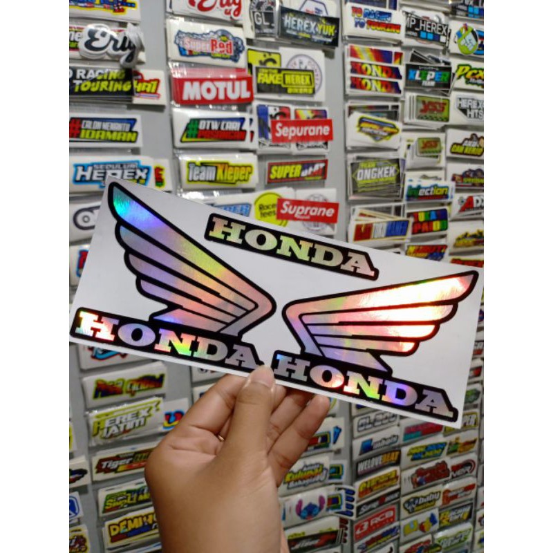 sticker printing SAYAP HONDA BESAR UNTUK MP,TIGER,SUPRA,CB150R,DLL