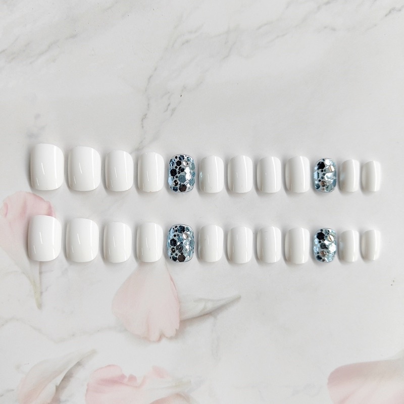 Kuku Palsu 【A77，lem sticker】Nikah kuku Wedding False Nailart Pengantin Tangan