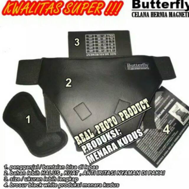  Celana  hernia  magnetik butterly asli  termurah efektif 