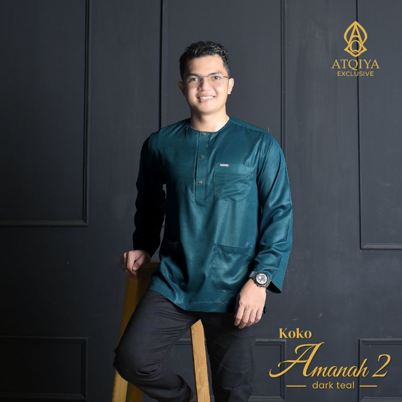 Baju Koko Atqiya Amanah 2/ Baju Muslim Pria by Atqiya Exlusive