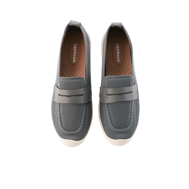 SEPATU SLIP ON OBERMAIN WANITA ORIGINAL BRANDED TERBARU ABU-ABU OW15