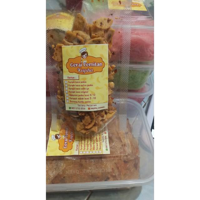 

Basreng bumbu pedas kemasan 50 gr/