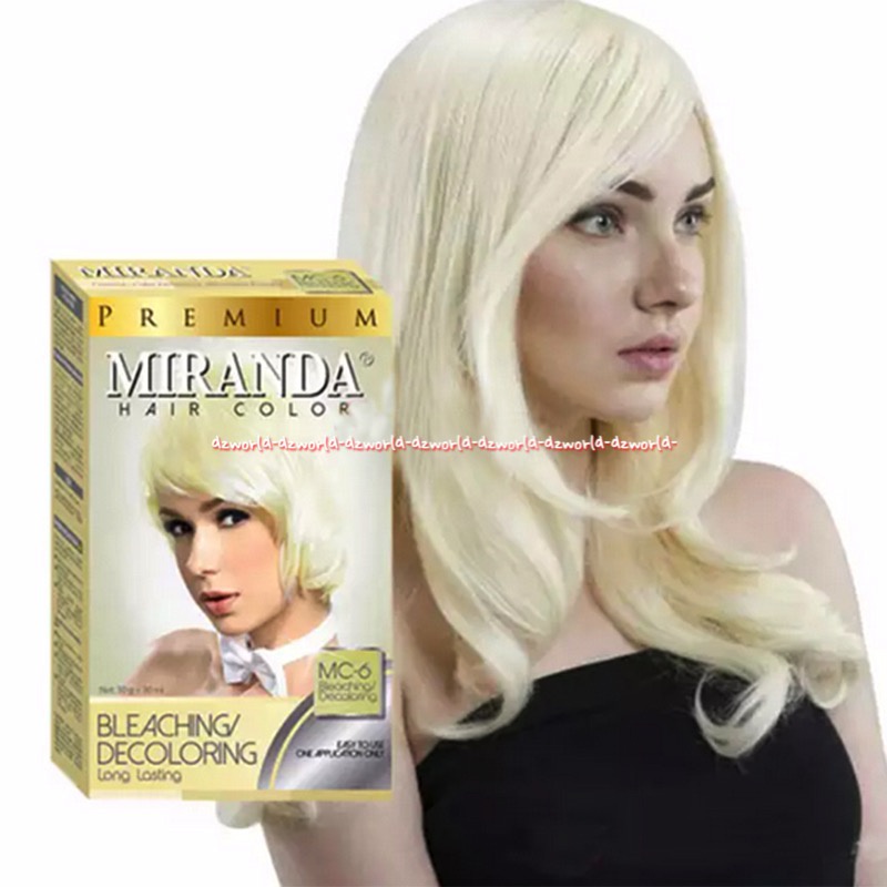 Miranda Hair Color Bleaching Decoloring Long Lasting Cat Rambut Penghilang Warna Rambut Putih