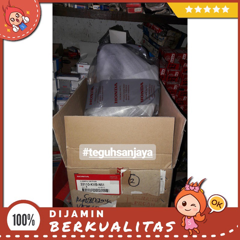 Reflektor / Lampu Depan Motor Honda Vario 110 Asli Original Honda Sparepart Motor Murah