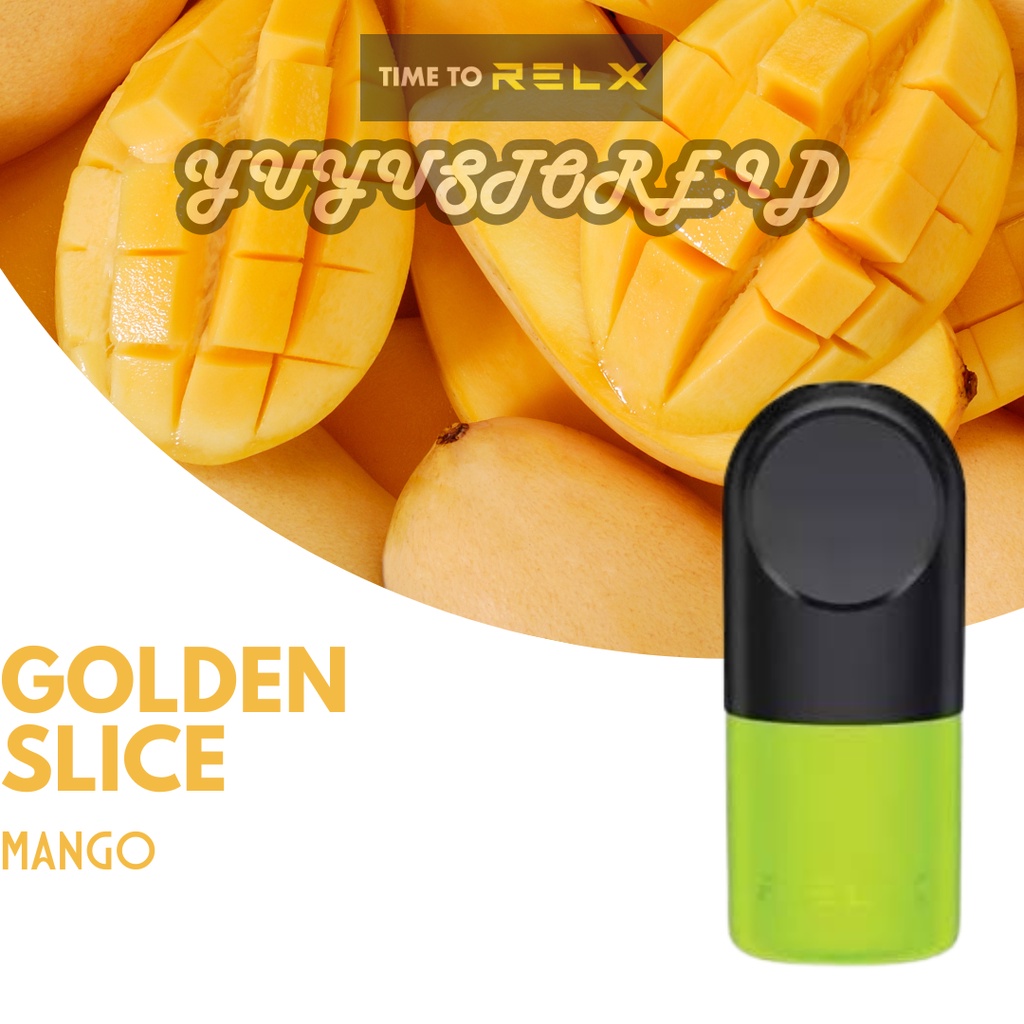 Relx Infinity Pod Pro Golden Slice atau Mango untuk Infinity Essential