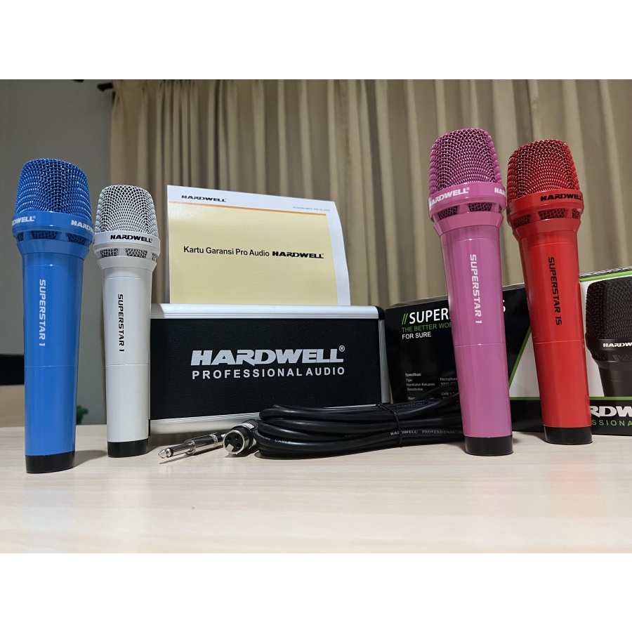 MICROPHONE MIC CABLE MIKROPON MIK KABEL HARDWELL SUPERSTAR 1 / 1S ORIGINAL ORI BAGUS TERLARIS TERBAIK GARANSI