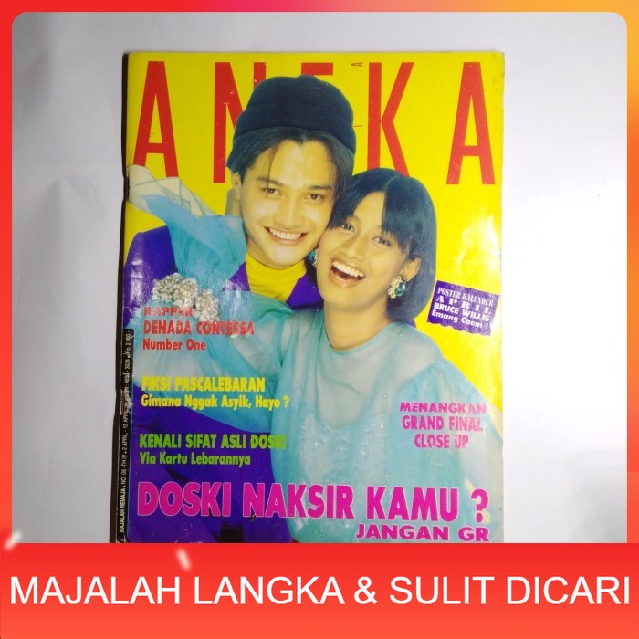 Majalah ANEKA RIA No.6 Apr 1994 Cover PASCALLE & LUTFI Langka