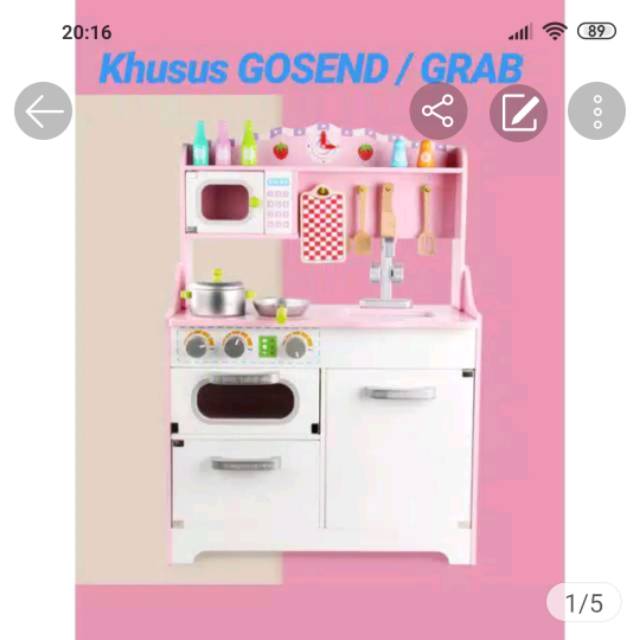 mainan kayu masak anak, wooden toys kitchen set mainan edukasi