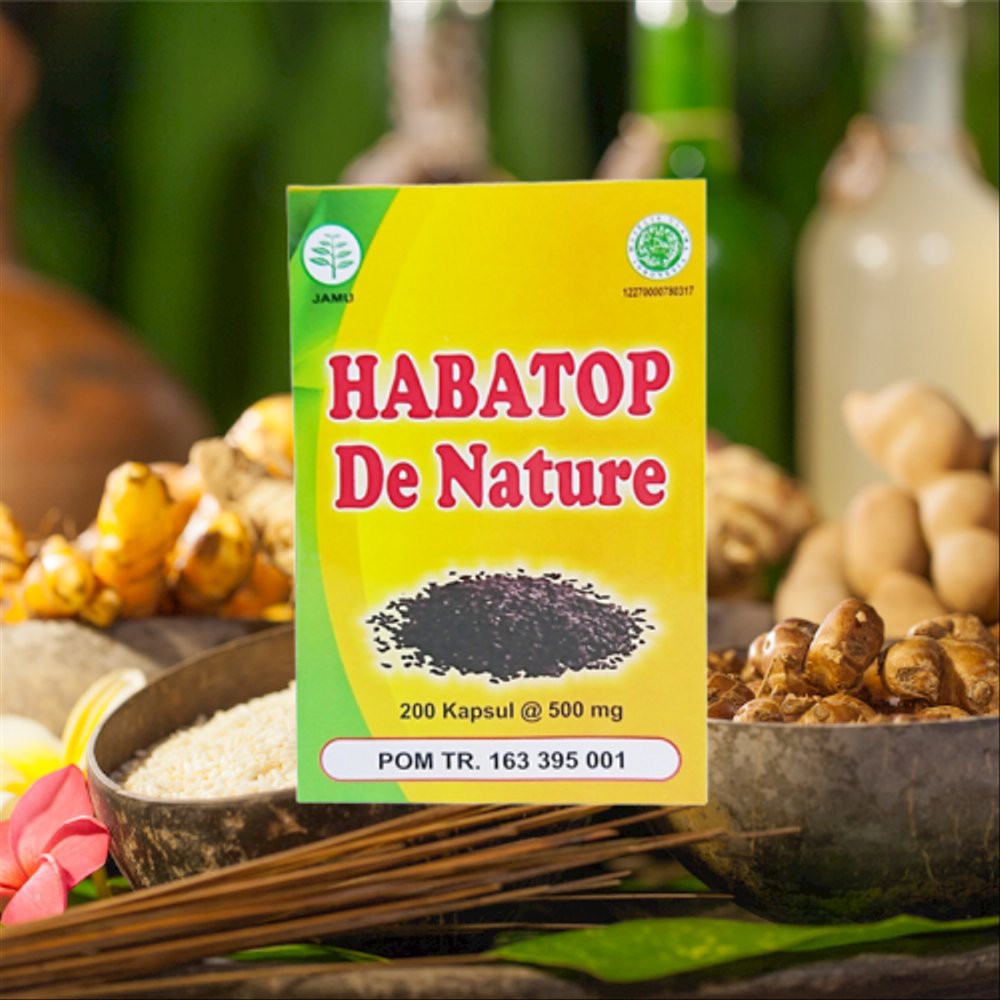 Herbal Alami Habatop Kolesterol Tinggi, Darah Tinggi, Jantung,Hipertensi, Diabetes Original DeNature