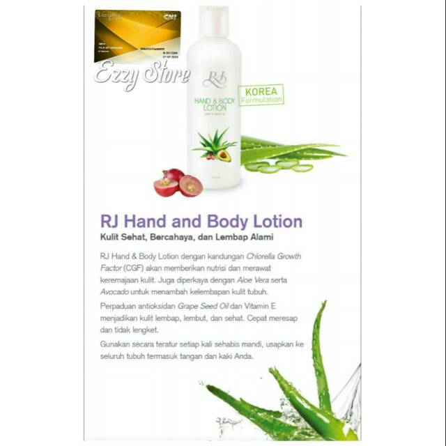 CNI RJ Hand & Body Lotion