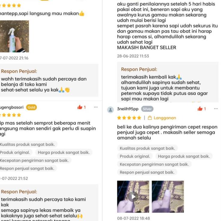 BIODIN OBAT SAPI PMK MENGEMBALIKAN NAFSU MAKAN ..