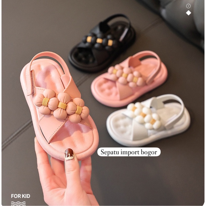 Sandal Anak Jelly Bunga Elora SILANG Import